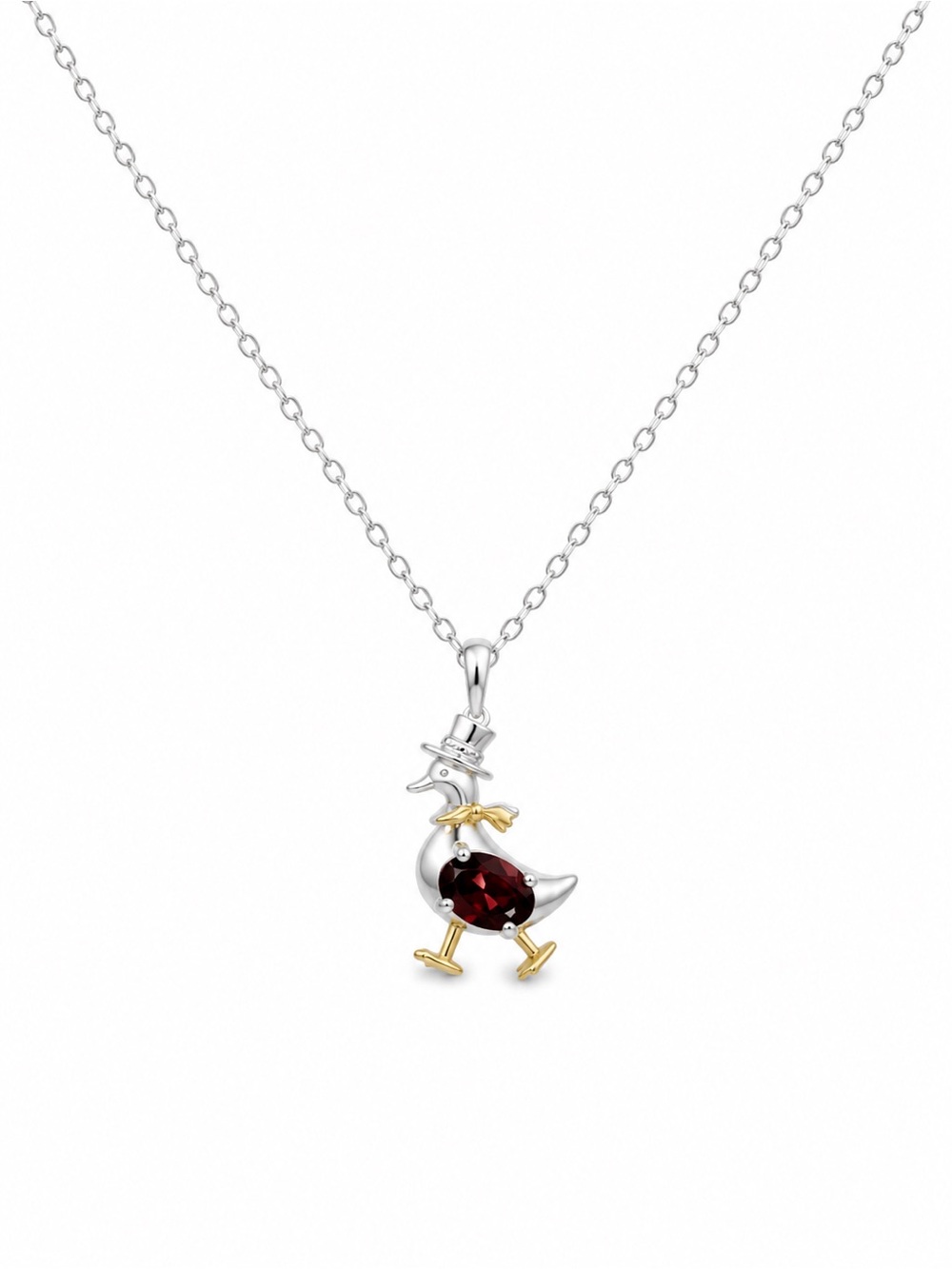 Garnet Goose Duck Pendant (#P109)